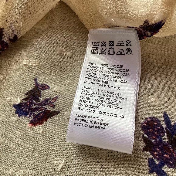 NWT Cleobella Kinsley Blouse Delicate Boho Floral Button Top Tiered Bell Sleeve - Picture 16 of 17